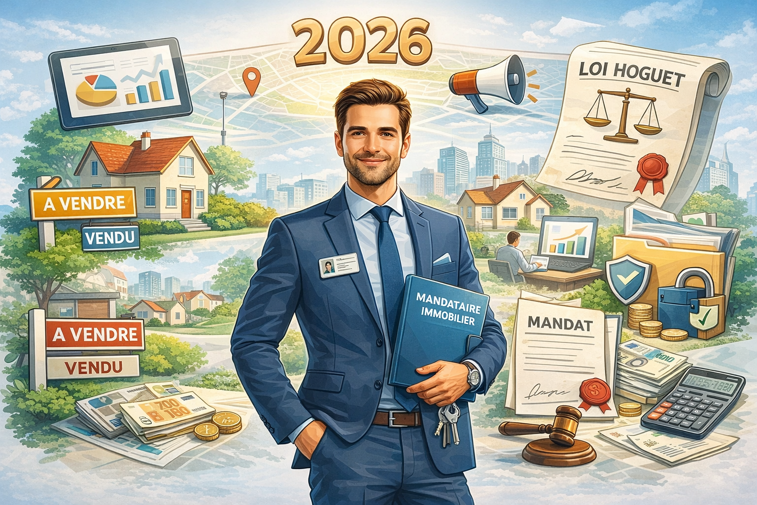 Devenir mandataire immobilier en 2026 : étapes, obligations légales et pièges à éviter